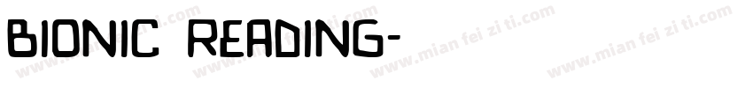 bionic reading字体转换